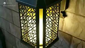 Aplique de pared LED Retro de aluminio IP44 personalizado E27, accesorio de iluminación de jardín con energía Solar resistente al agua, lámparas de pared de calle con clasificación IP65 - Product Image 4