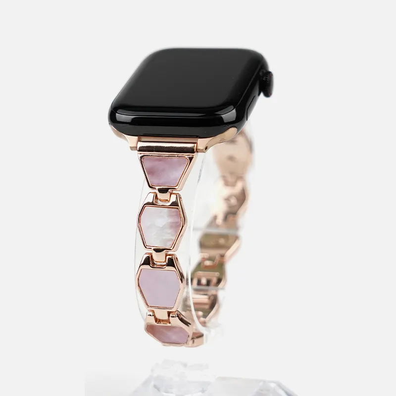 Correa de reloj de carcasa de moda personalizada para Apple Watch Series 7 6 5 4 3 SE Band 38/40/41mm iwatch pulsera de metal