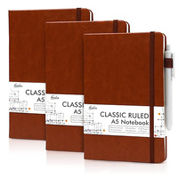 Carnet en cuir PU souple imprimé sur mesure, format A5, reliure à fils, couverture en papier pour bureau et école, journal intime
