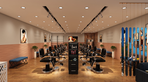 Conception <span class=keywords><strong>de</strong></span> <span class=keywords><strong>Salon</strong></span> <span class=keywords><strong>de</strong></span> Coiffure Professionnel Personnalisé avec Mobilier <span class=keywords><strong>de</strong></span> Luxe et Éclairage LED Écologique - Product Image 5