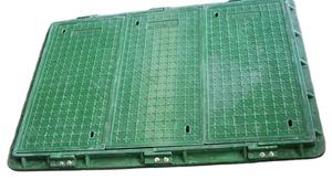 그린테크 EN124 표준 플라스틱 맨홀 커버 건설 프로젝트용 중장비 보안 SMC 텔레콤 맨홀 커버 - Product Image 2