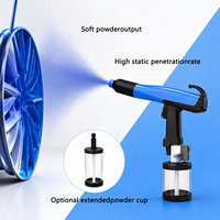 Pistolet de peinture électrostatique portable, machine de pulvérisation manuelle pour revêtement en poudre à sec sur surface métallique