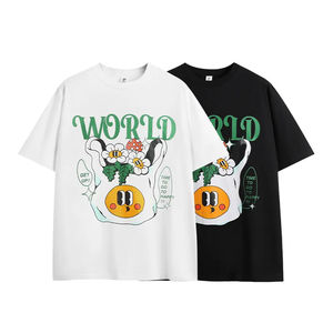 Vente en gros 100% coton 300 GSM col rond unisexe T-Shirt impression 3D personnalisé bouffée imprimé chemises T pour bouffée impression chemise pour hommes - Product Image 1