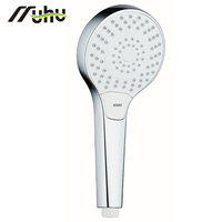 Pomme de douche filtrante à 3 fonctions, commande par bouton, réglage, poignée en plastique ABS chromé, pomme de douche ionique à eau de pluie pour eau dure