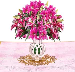 Nouvelle conception de carte de remerciement personnalisée de luxe en papier avec impression UV, estampage à chaud doré, style 3D, cadeau pour Thanksgiving et la fête des mères, pour les familles - Product Image 4