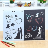 Pochoir universel de peinture sur toile, petits motifs, pour journal