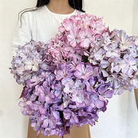 Bunga Hydrangea Buatan 63cm Grosir untuk Dekorasi Rumah dan Rangkaian Pernikahan