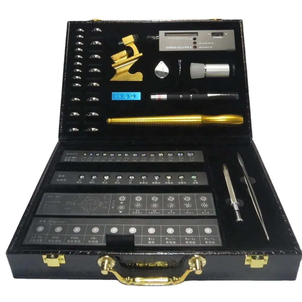 1 Set Jewelry Diamond Tester Checker Ring Measuring Testing Tool Kit Set Supply