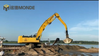 Monde High Quality Custom Clamshell Bucket 0.5-3.5 m untuk Excavator Multi-Ton, Pertambangan Pasir Pantai, Restorasi Garis Pantai, Dapat Disesuaikan