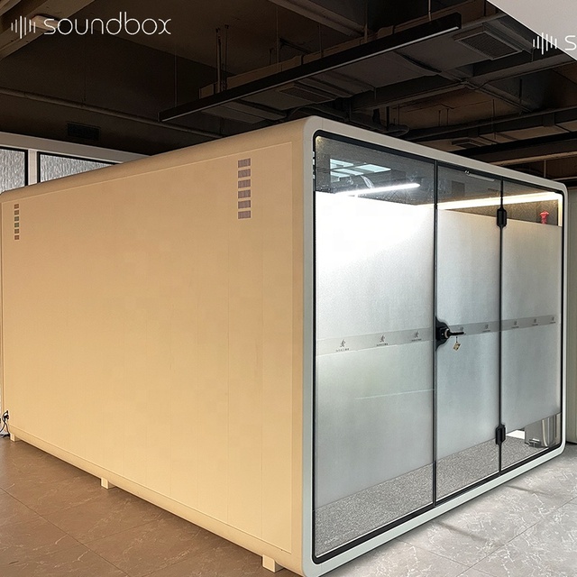 Portable Modular Adjustable Aluminum Soundproof Booth with Modern Design for Multi-Purpose Use