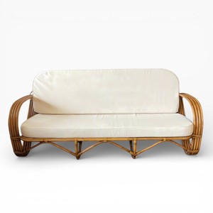 Coastal Style Wicker <b>Rattan</b> <b>Sofa</b> Lounge Chair Handmade Natural <b>Rattan</b> Seating <b>Sofa</b> Indoor Outdoor Furniture - Product Image 4