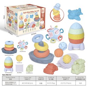 FiveStar approvisionnement en gros Premium Mini blocs de construction jeux sensoriels éducatifs sûrs empilés Rohs vinyle doux bébé <span class=keywords><strong>dent</strong></span> jouets - Product Image 4