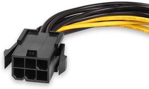 Adaptador de Corriente PCI Express para Tarjeta Gráfica, Divisor VGA GPU, Cable en Y de 6 Pines PCI-e a Doble PCIe de 8 Pines (6+2), PVC y Cobre - Product Image 3