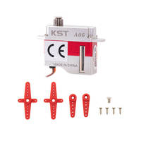 Moteur servo miniature numérique KST A06 V6.0 pour planeur RC, 1.4Kgf.cm, 0.11s, double roulement, engrenage métallique, plastique, moteur sans noyau CC, télécommande