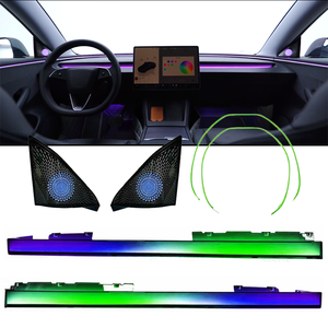 Kits de Iluminación Ambiental LED para el Interior del Automóvil, para Tesla Model 3 Highland 2024-2025, Sinfonía Dinámica, 256 Colores, Accesorios Decorativos - Product Image 2