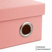 Boîte à chaussures pliable personnalisée en carton avec œillets métalliques pour le rangement des baskets et l'emballage de vente au détail