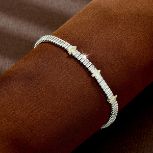 Bracelets intemporels en forme de goutte d'eau pour femmes, bijoux de mariée en zircone cubique, cadeaux de fête, <span class=keywords><strong>B83</strong></span> - Product Image 1