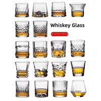 Verres à whisky en verre, design minimaliste subtilement luxueux et esthétiquement plaisant, capacité 101-200 ml, sensation premium