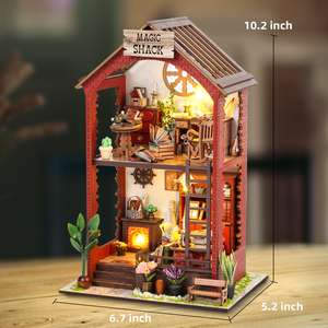Kit Fai-da-Te Magic Shack per Angolo Libreria con Luce LED, Puzzle 3D in Legno Creativo, Decorazione per Libreria per Adulti - Product Image 5