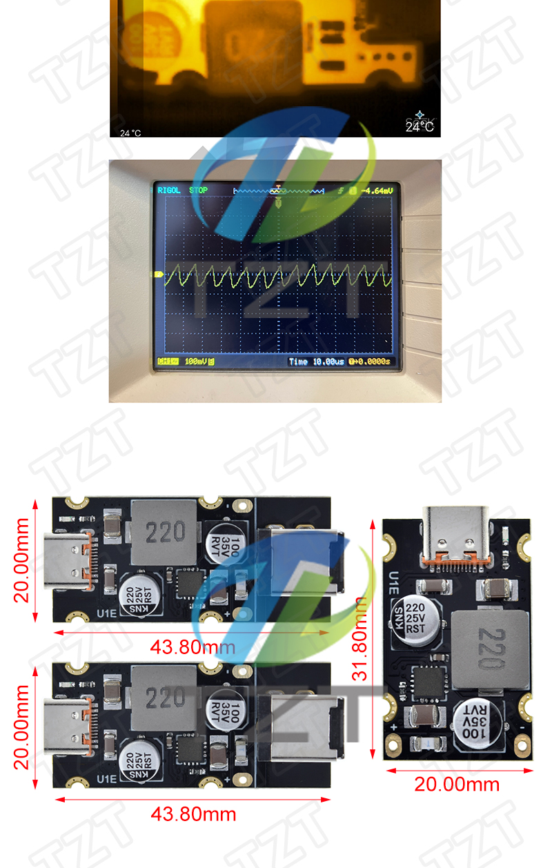 IP2368 Bidirezionale 100w Veloce Di Ricarica Modulo Buck Boost Tipo C Interfaccia 4S Batteria Al - Foto 12