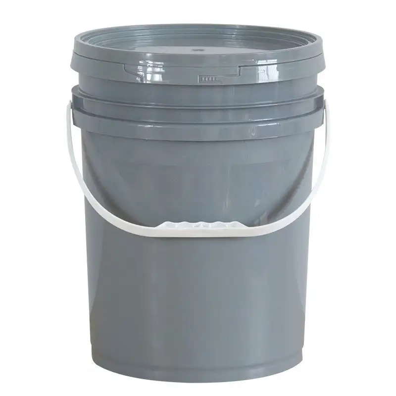 Hot Sale 1L-20L Kunststoff Lebensmittel qualität 5 Gallonen Wasser Öl Farbe imer mit Griff und Deckel