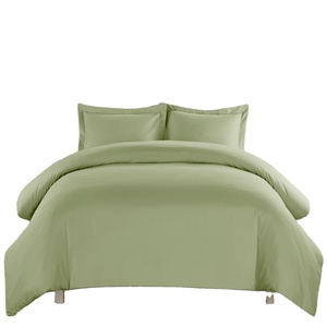Queen Luxury Microfiber 1000-TC Juego de <span class=keywords><strong>funda</strong></span> nórdica Edredón de 3 piezas con cremallera Estilo tejido Liso para uso en Hoteles para niños - Product Image 4