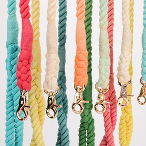 Dog Accessories Cotton Ombre Rope Dog Leash Manufacturers Soft Cotton Leash Rope Dog Lead