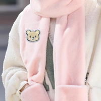 Patchs brodés à la main en chenille, motif animal ours, thermocollants pour vêtements, DIY