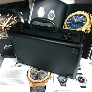 Custom Multi Functionele Sieraden Sieraden Horloge Opberg Organizer Box Voor 5 Horloge Reizen Horloge Case