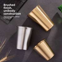 Gobelets en acier inoxydable 304, verres à bière en acier inoxydable, tasses à café, verres à bière, vente directe d'usine