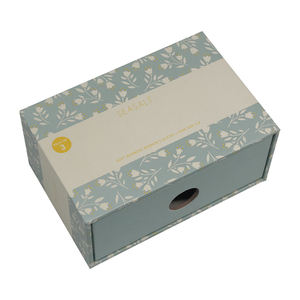 Boîte de rangement pour ornements personnalisés, boîte en carton gris rigide, boîte en papier enduit, impression de logo, tiroir coulissant, emballage de bijoux, boîte cadeau - Product Image 2