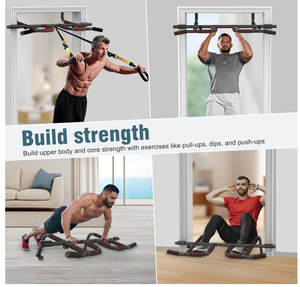 Barra de Dominadas para Puerta, Barra de Ejercicio de Hierro Fundido Antideslizante para Gimnasio en Casa - Product Image 5