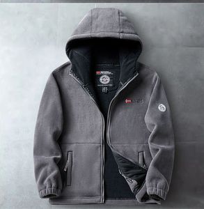 High Quality Men's Hoodies Unisex Zip up Wholesale Custom Fleece Hoodies Embroidery Logo Blank Men Hoodies - Product Image 4