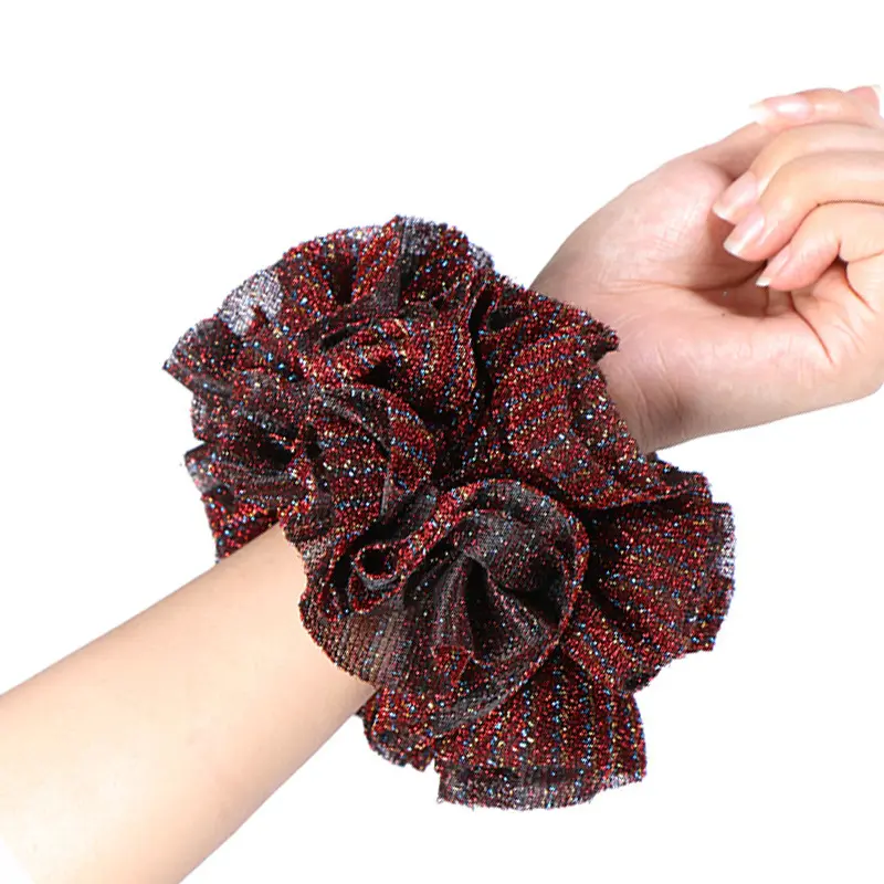 2021 высококачественные двухслойные большие цветы Изысканная Женская головная повязка с цветком аксессуары для волос эластичные резинки для волос