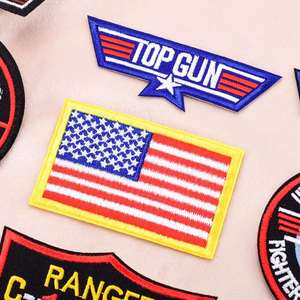 Écusson brodé en sergé thermocollant ou auto-agrippant pour veste d'hiver, motif aviateur - Product Image 6