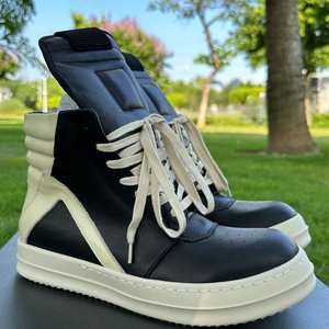 Baskets de luxe de créateur de qualité supérieure pour femmes et hommes, bottes en tissu extensible pour garçons, Ricks, baskets montantes épaisses à lacets pour hommes - Product Image 5