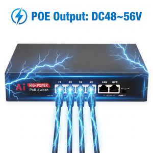 สวิตช์ PoE แบบ Full Gigabit 4+2 พอร์ต DC48V ความเร็ว 10/100/1000Mbps MDI/MDIX ระบบส่งข้อมูลและพลังงานที่เสถียรสำหรับเครือข่าย LAN ขนาดเล็ก - Product Image 5
