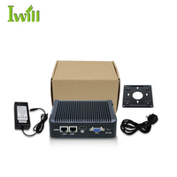Fabrika Cele Ron J1900 fansız endüstriyel bilgisayar 2xLAN VGA HD 4 Stock stokta herhangi bir fiş isteğe bağlı gömülü bilgisayar
