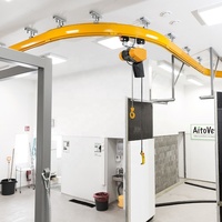 Grue monorail de 1 tonne, palan électrique chinois, grue modulaire à pont roulant, prix du rail de guidage, grue à pont incurvée