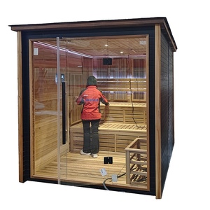 Swankia Meilleure vente Sauna traditionnel extérieur Sauna à vapeur sèche Sauna infrarouge lointain Chauffage électrique 6kw <span class=keywords><strong>harvia</strong></span> - Product Image 1