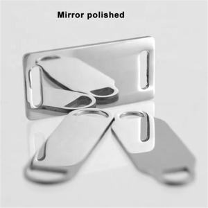 义乌赛隆不锈钢手镯连接器，带2圈定制形状圆形矩形板宠物ID滑梯狗牌 - Product Image 5