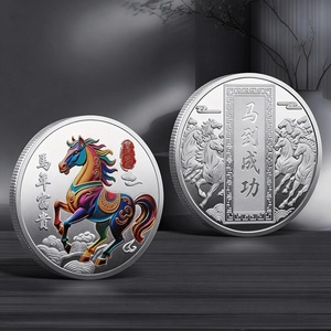 Monete Commemorative in Oro dei 12 Segni Zodiacali Anno del Cavallo, Monete Metalliche 'Cavallo verso il Successo', Collezione Regalo - Product Image 2
