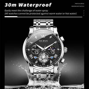 Reloj de Cuarzo Minimalista de Fábrica OEM 2856, Elegante Reloj de Pulsera Multifuncional para Hombre, Resistente al Agua, Luminoso - Product Image 6