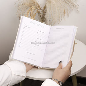 Journal en tissu de lin avec bordure dorée, papier épais, journal à l'ancienne, couverture rigide A5, journal ligné, carnet pour écrire - Product Image 2