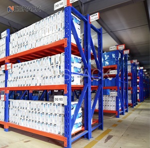 Étagères en acier de qualité supérieure pour entrepôt industriel à 4 niveaux, capacité moyenne, 200 kg/300 kg/500 kg, résistance à la corrosion, empilables - Product Image 5