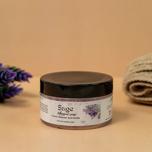 Savon fouetté entièrement naturel aromatisé à la lavande française et à la vanille de Sage, avec des huiles naturelles et des huiles parfumées - Product Image 1