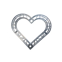 Corazón Personalizado Arco Curvo Techo Fondo Evento Aluminio Escenario Truss Iluminación Exterior Aluminio Truss