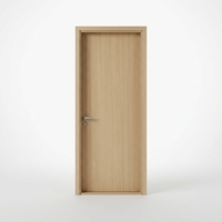 Porte intérieure insonorisée en bois, classement STC 46 dB, stratifiée PVC, étanche à l'eau et à l'humidité, porte de chambre sur mesure, marque Binbin