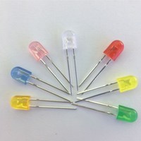 Dip 546 Oval Led Lamp 546 Light Emitting Diode Rood/Groen/Blauw/Wit/Roze/Oranje