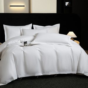 Luxury 5 Star Hotel <strong>Bedding</strong> Set 100% Cotton <strong>400</strong> <strong>Thread</strong> <strong>Count</strong> Solid Color Sale <strong>Bedding</strong> Sets 4 Pieces <strong>Bedding</strong> Set - Product Image 2